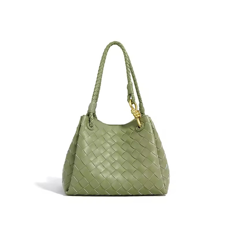 Split Cowhide Handwoven Tote Bag for Women Minimalist Versatile Shoulder Handbag, Bestselling Textured Purse with Artisan Craftsmanship