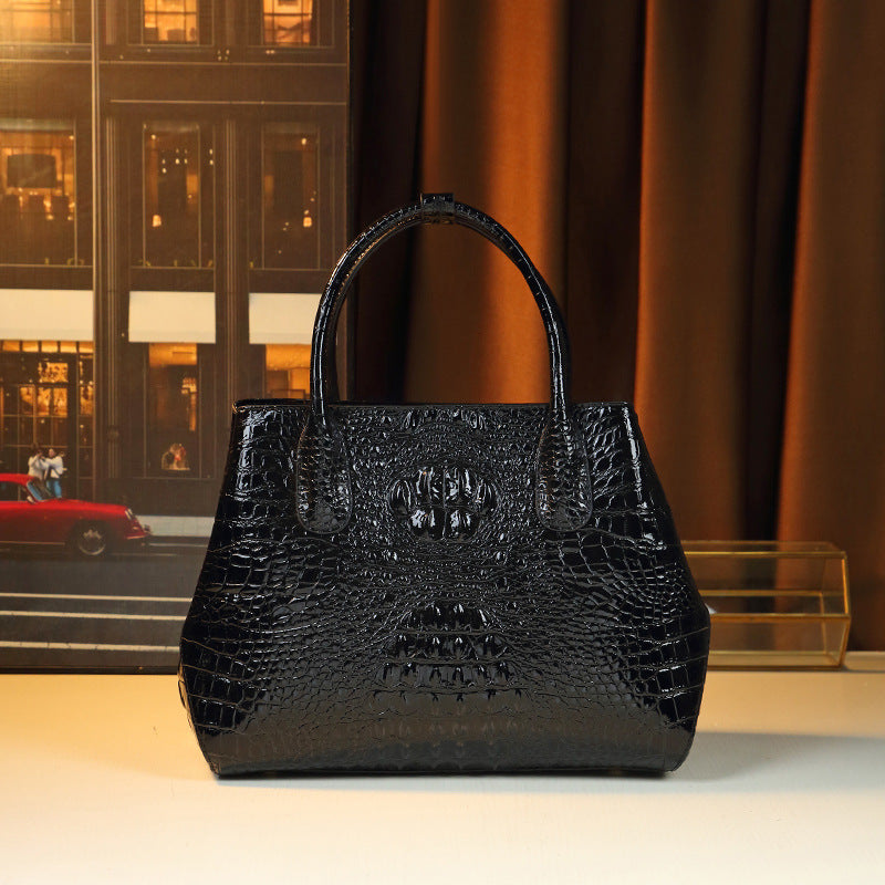Chic Large Capacity Croc-Effect Business Tote Bag for Women, A Versatile Shoulder Crossbody Handbag with Fashionable Design, Perfect for Work & Everyday
