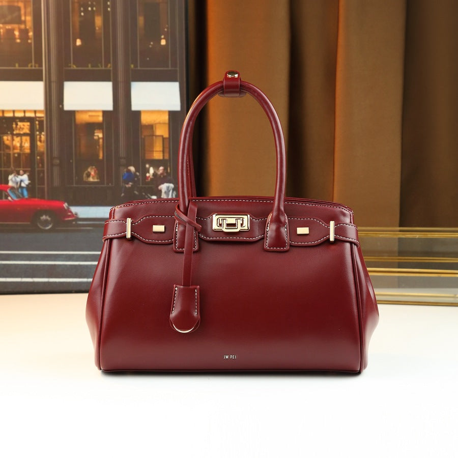 Chic Soft Leather Birkin-Inspired Tote Bag for Women, Premium Multi-Color Handbag with Versatile Commuter Design, Perfect for Work & Everyday