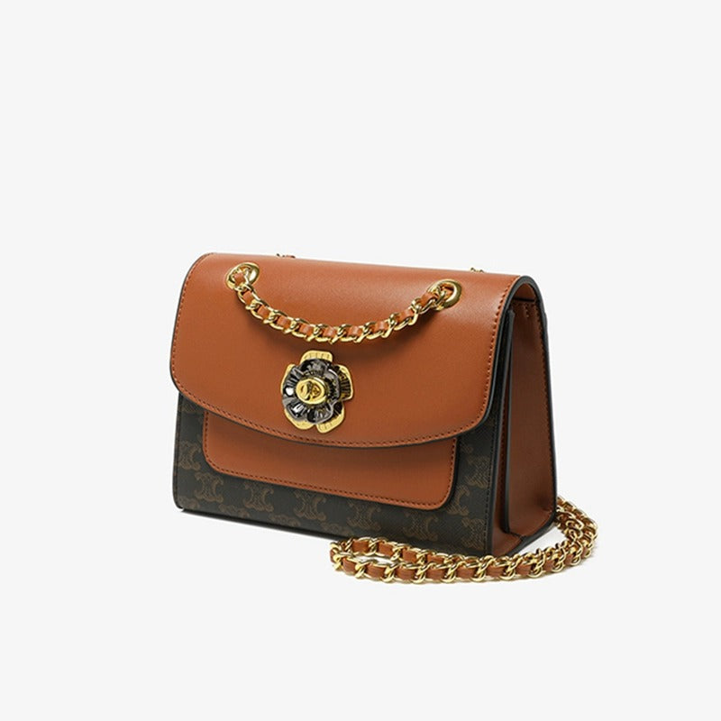 Genuine Leather Underarm Crossbody Bag for Women, New Versatile Small Shoulder Chain Purse, Trendy Everyday Handbag for Ladies