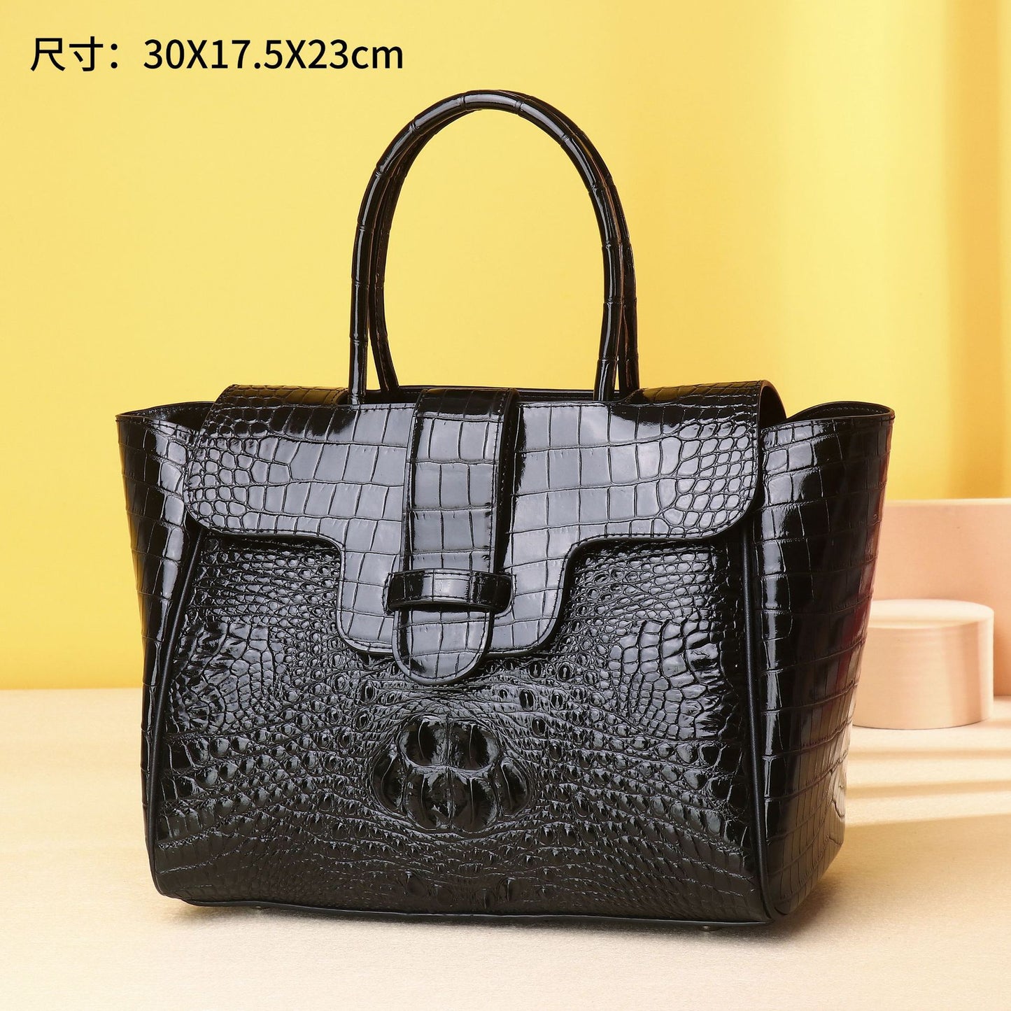 New Arrival Croc-Effect Large Capacity Tote Bag for Women, A Classic High-End Shoulder Crossbody Handbag with Premium Sophisticated Design
