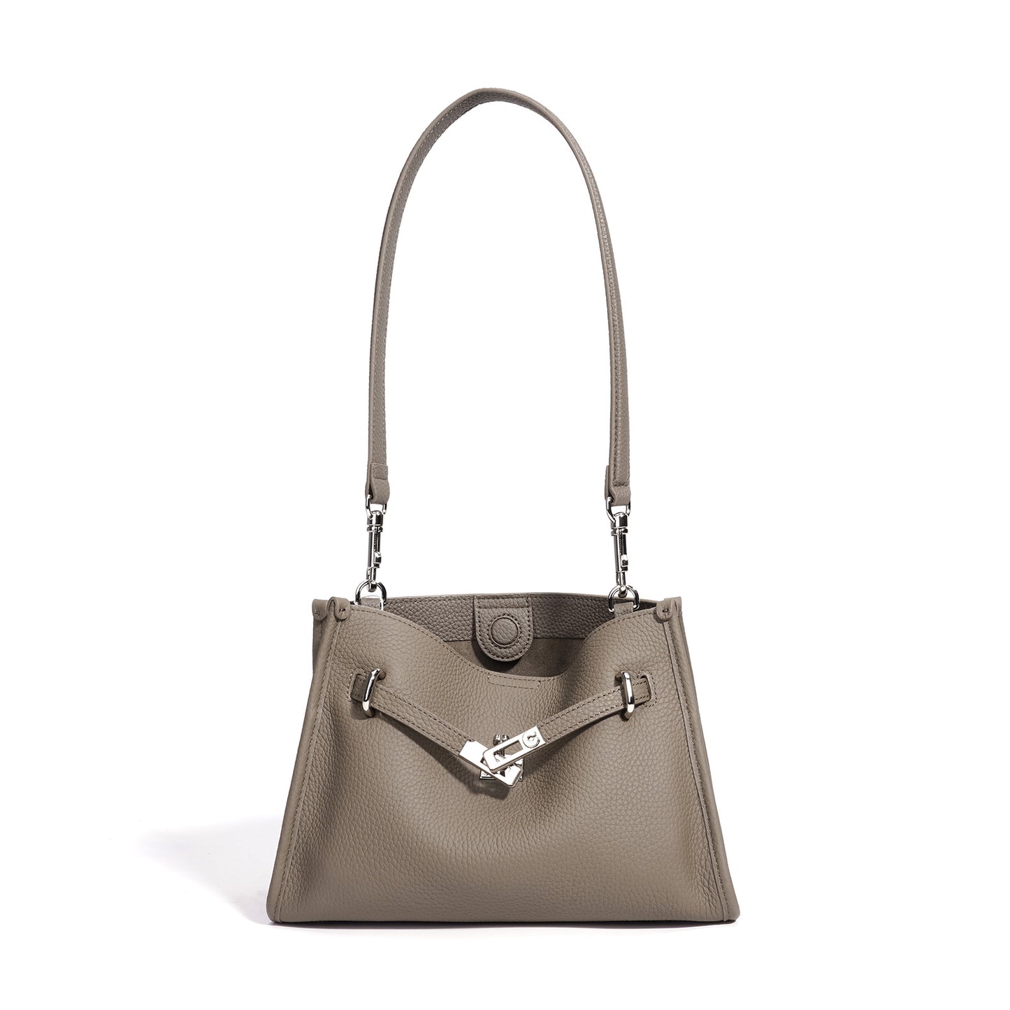 Genuine Pebbled Leather Bucket Bag for Women, New Fashionable Versatile Shoulder Crossbody Top Handle Purse, Niche Designer Premium Handbag for Ladies
