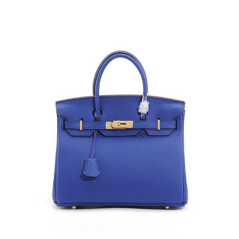 Genuine Top Layer Pebbled Cowhide Birkin-Style Bag for Women, Large Capacity Commute Top Handle Shoulder Crossbody Purse, Premium Leather Handbag for Ladies