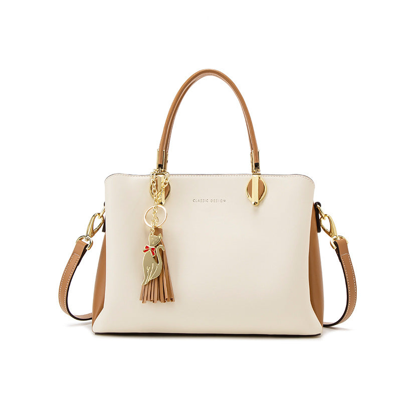 New Arrival Spacious Tassel Handbag for Women, Chic Versatile Shoulder Bag with Crossbody Strap, A Premium Everyday Carryall