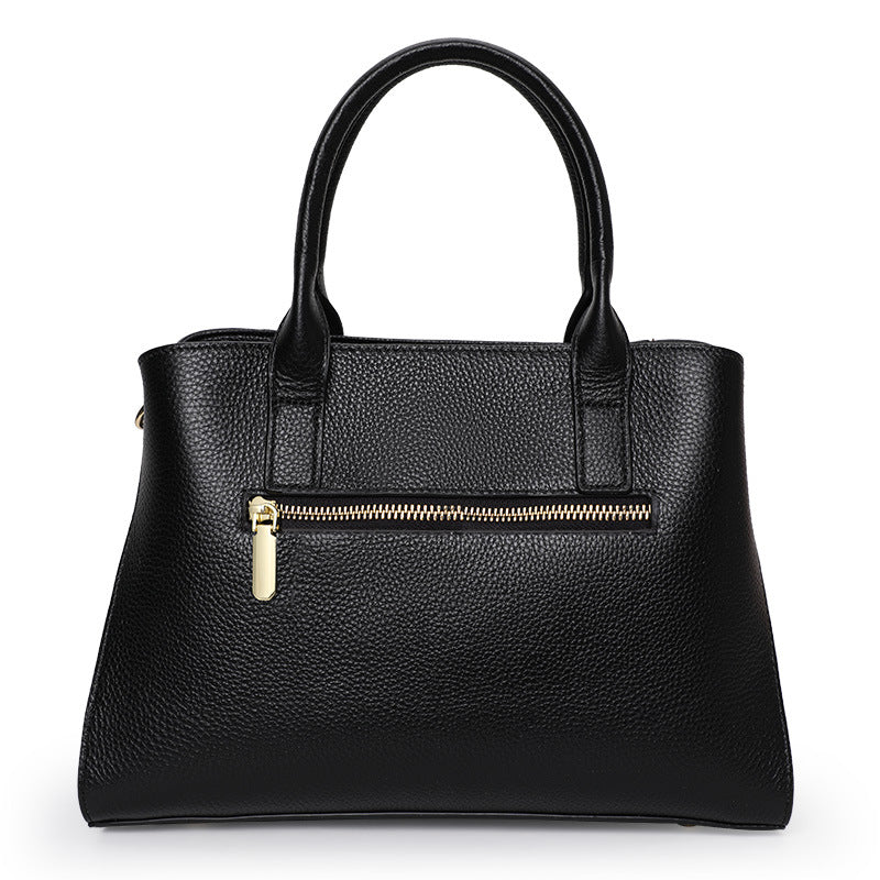 Genuine Top Layer Cowhide Crocodile-Embossed Handbag for Women, Fashionable Commute Top Handle Crossbody Purse, Large Capacity Bag for Ladies