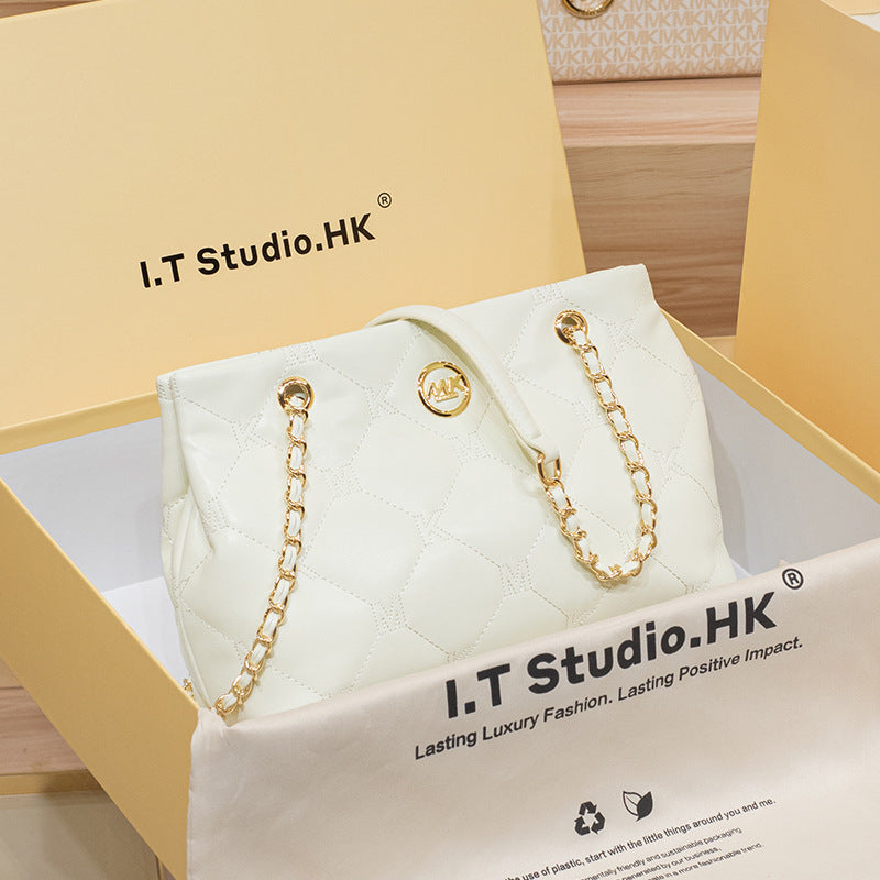 Genuine Leather Underarm Tote Bag for Women, New Fall Winter Large Capacity Commute Shoulder Crossbody Purse, Premium Versatile Handbag for Ladies