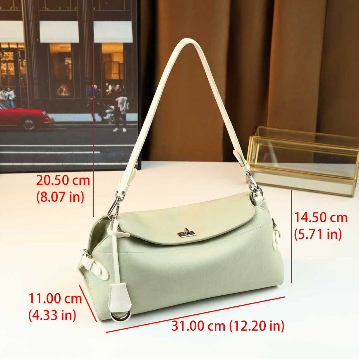 Solid Color Pillow Bag for Women Shoulder Crossbody Handbag, Elegant Versatile Purse with Soft Comfortable Design