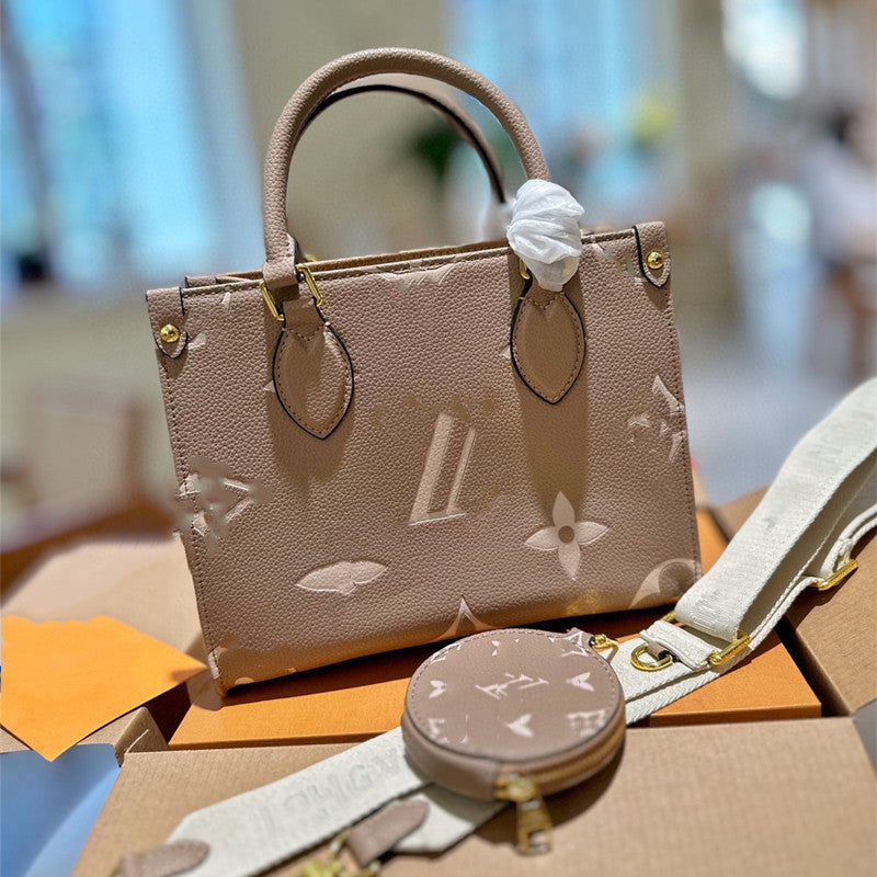 Genuine Leather Jungle Tote Bag Set for Women Large Capacity Shoulder Crossbody Handbag, Versatile Purse with Detachable Sub-Bag Design