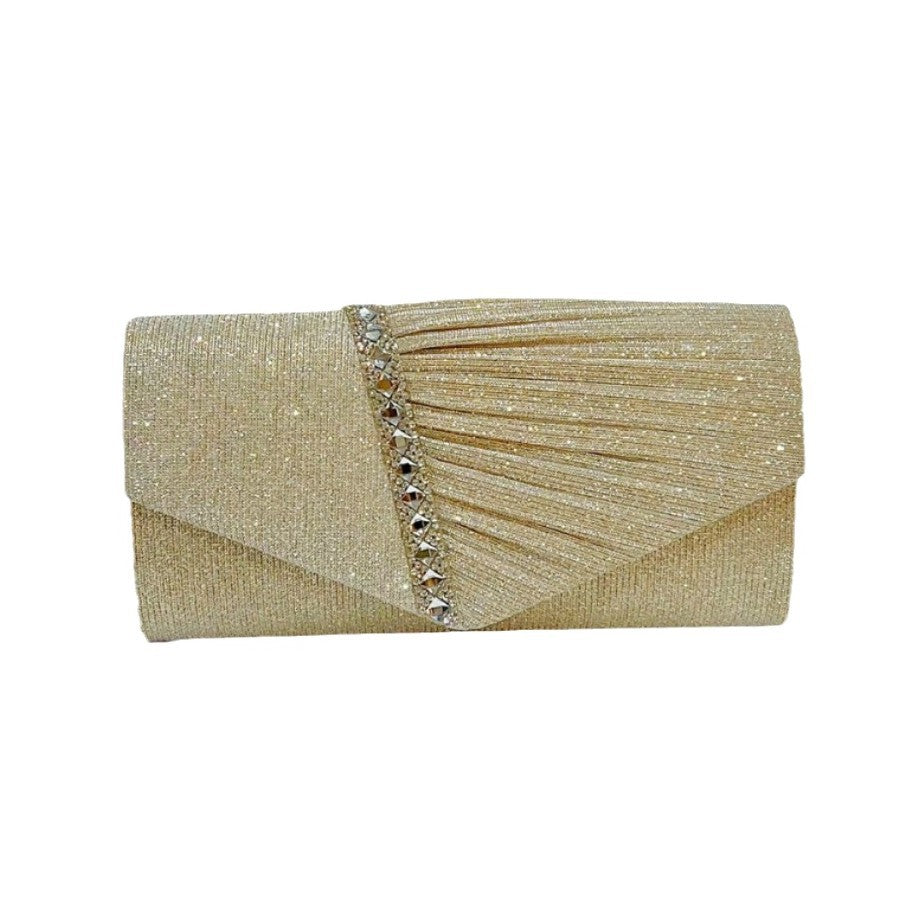 Dazzling Rhinestone Envelope Clutch for Women, Sparkly Small Evening Bag with High-End Glamorous Design, Perfect for Banquets Weddings Prom & Formal Gowns