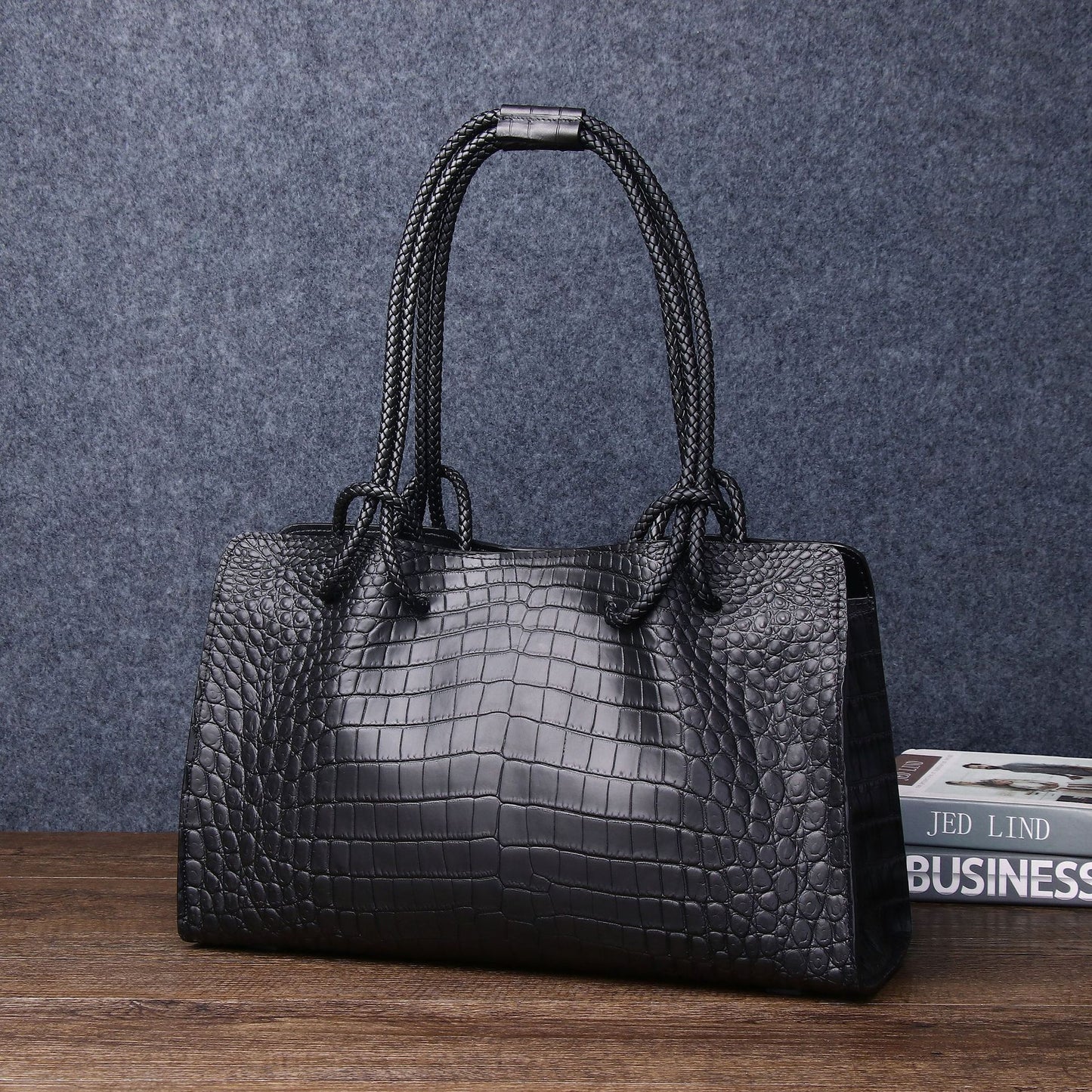 New Arrival Croc-Effect Large Capacity Tote Bag for Women, A Fashionable Shoulder Top-Handle Handbag with Croc-Pattern Design, Perfect Everyday Purse