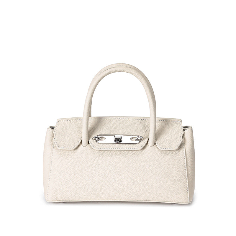 Chic Genuine Leather Birkin & Kelly-Inspired Tote Bag for Women, Trendy Cowhide Top-Handle Crossbody Shoulder Handbag with Fashionable Everyday Design