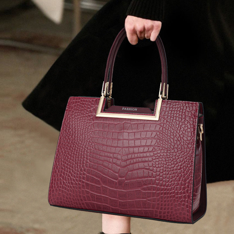 Genuine Leather Shoulder Crossbody Bag for Women, New Versatile Premium Wedding Handbag, Top Handle Mom Purse for Ladies