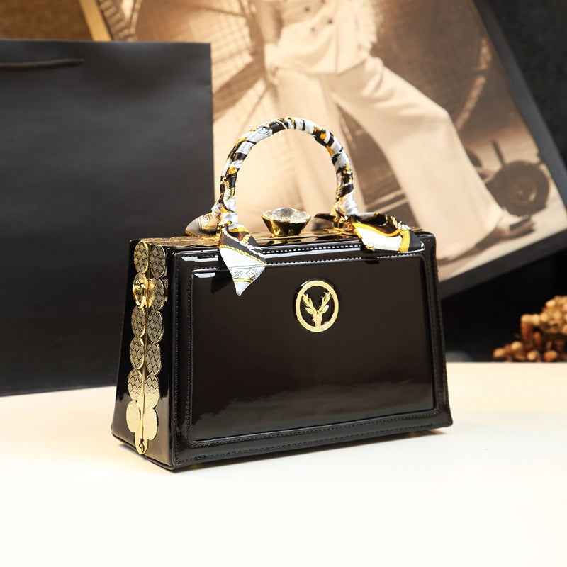 Genuine Leather Niche Mini Square Bag for Women Shoulder Crossbody Handbag, Premium Fashion Purse with Designer-Inspired Style