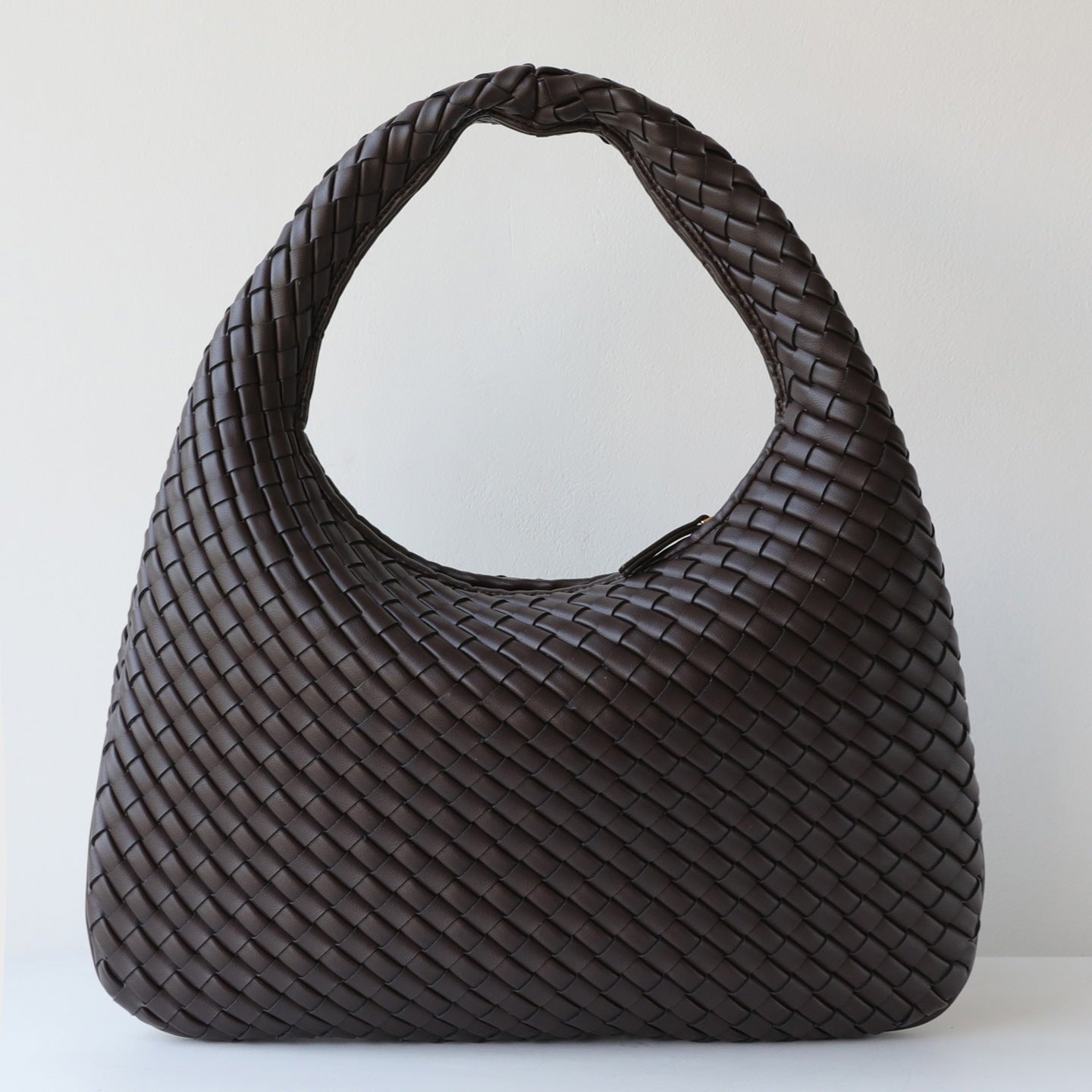 Handwoven Hobo Dumpling Bag for Women Genuine Leather Shoulder Underarm Handbag, Versatile Spring Summer Purse with Artisan Texture