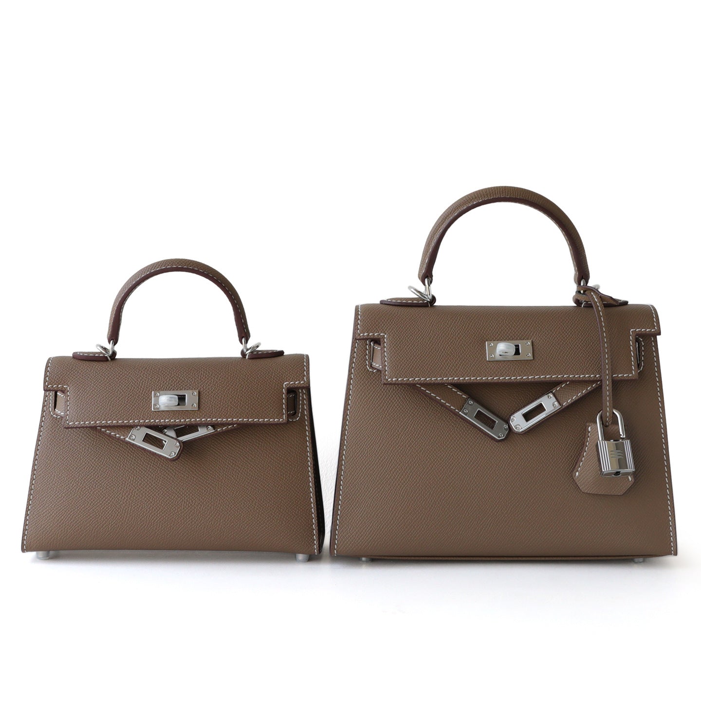 Safiano Palm Grain Leather Kelly Mini Bag for Women Shoulder Crossbody Handbag, Premium Textured Purse with Timeless Elegance