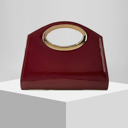 Glossy Evening Clutch for Women, New Formal Banquet Gown Bag with Chain Strap, Elegant Wedding Party Handbag for Ladies