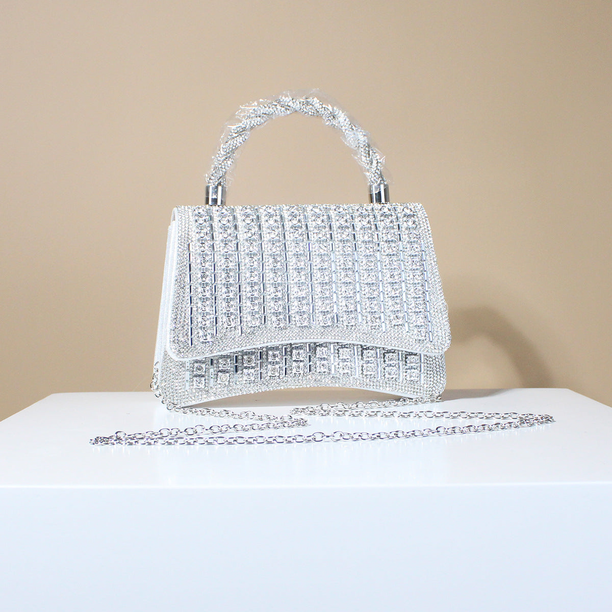 Women's Evening Bag Elegant Clutch Purse, Stylish Formal Dress Handbag with Flap, Sophisticated Shoulder Bag for Party & Wedding