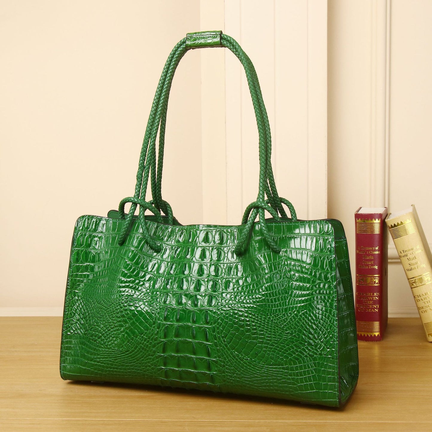 New Arrival Croc-Effect Large Capacity Tote Bag for Women, A Versatile Shoulder Crossbody Handbag with Fashionable Design, Perfect Everyday Purse