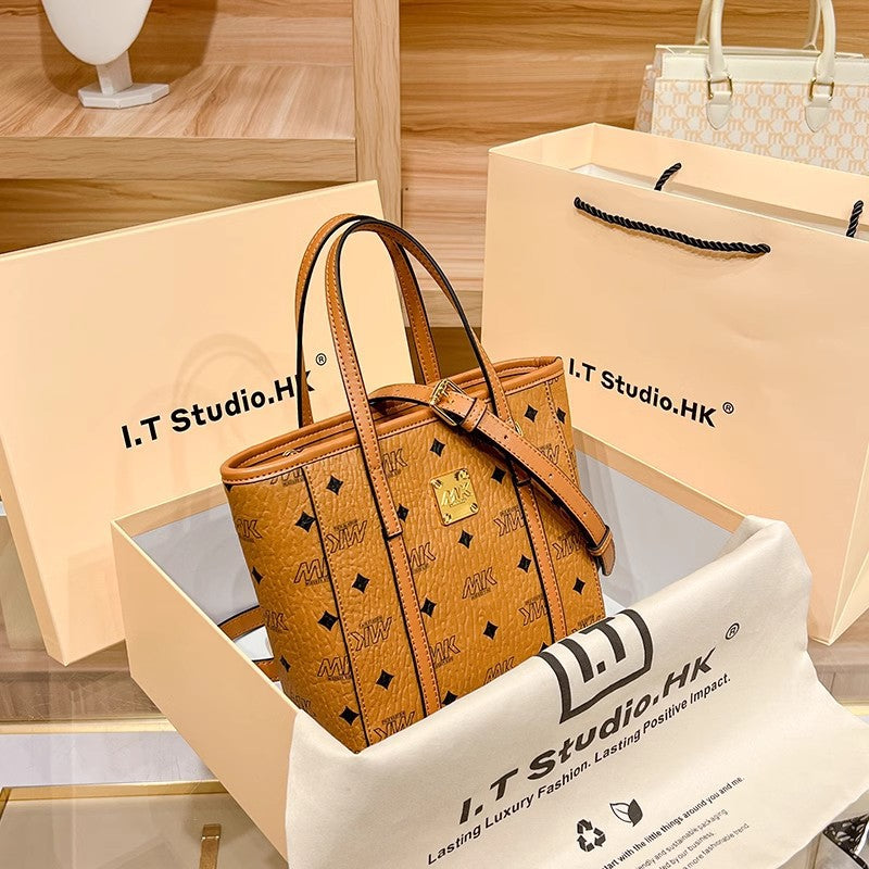 Genuine Leather Basket Bag for Women, New Fall Winter Trendy Shoulder Crossbody Top Handle Purse, Casual Everyday Handbag for Ladies