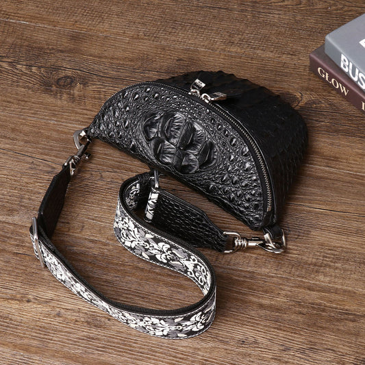 New Arrival Croc-Effect Waist Bag for Men, A Trendy Small Crossbody Pouch with Unique Designer Style, Perfect for Outdoor & Everyday Use