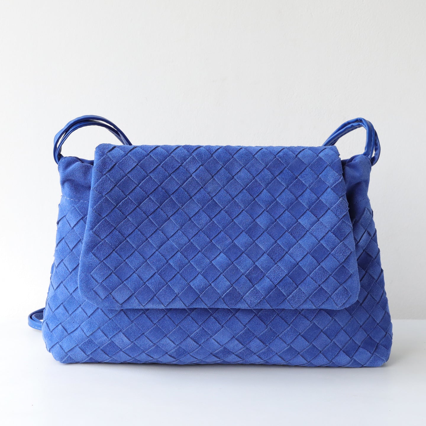 Frosted Cowhide Woven Flap Tote Bag for Women Large Capacity Commuter Shoulder Crossbody Handbag, Premium Matte Purse with Artisan Texture