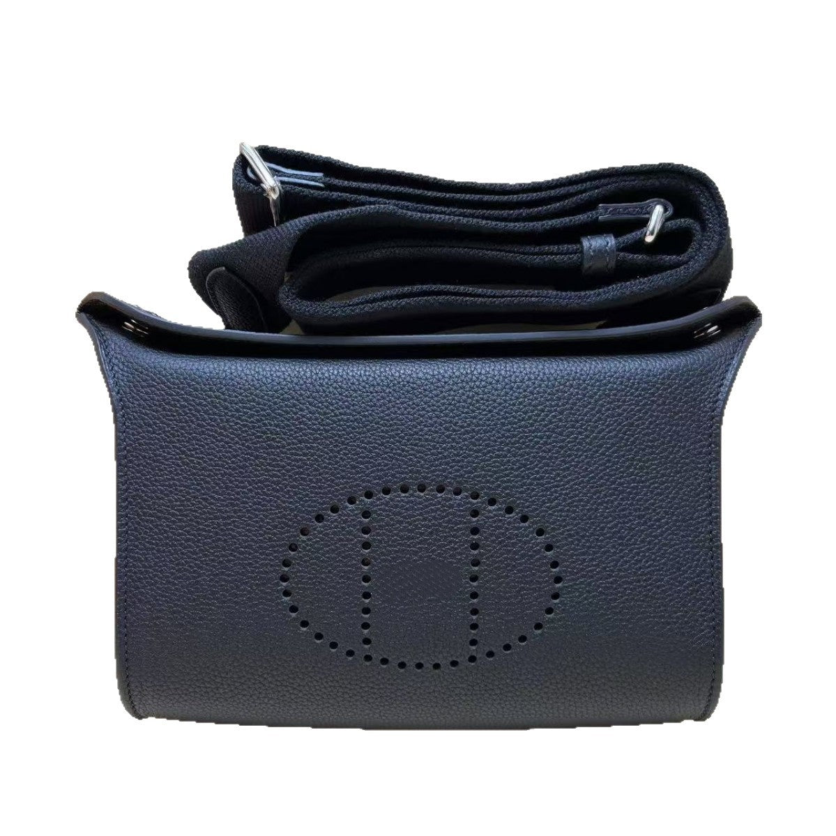 Genuine Top Layer Pebbled Cowhide Chest Bag for Women, New Woven Strap Shoulder Crossbody Bag, Fashionable Casual Daypack for Ladies