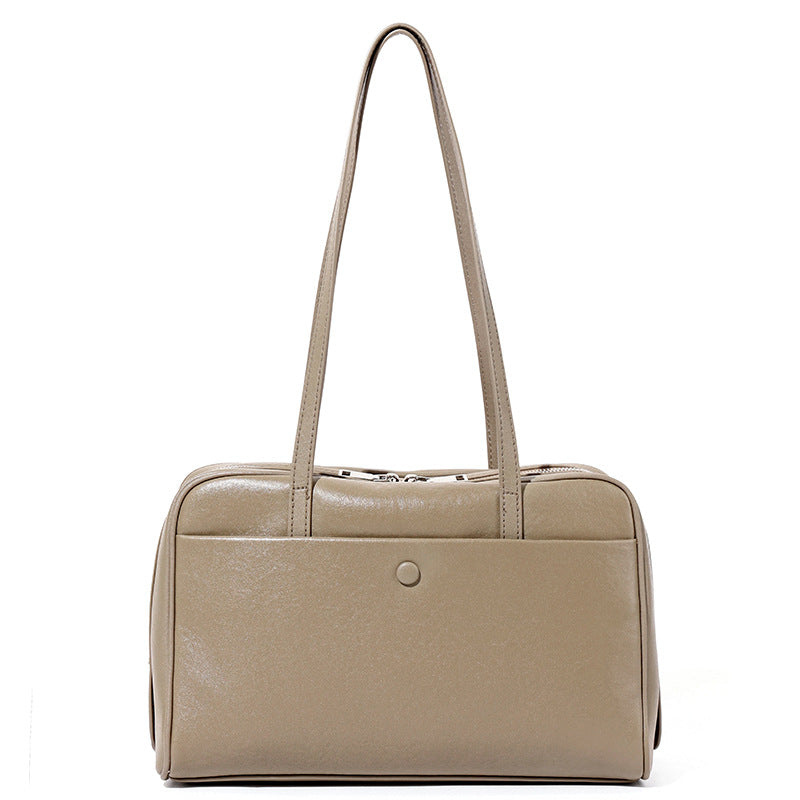 Boston Bowling Tote Bag for Women Large Capacity Commuter Shoulder Handbag, Versatile Practical Purse with Classic Silhouette