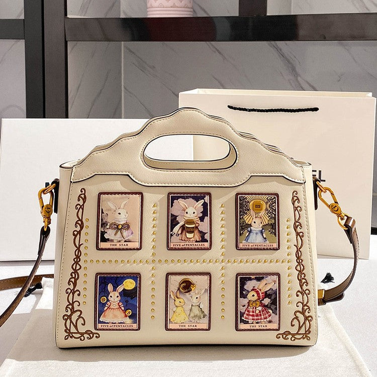 Chic Embroidered Birkin-Inspired Tote Bag for Women, Light Luxury Large Capacity Top-Handle Handbag with Premium Sophisticated Design, Perfect 2026 Everyday Purse
