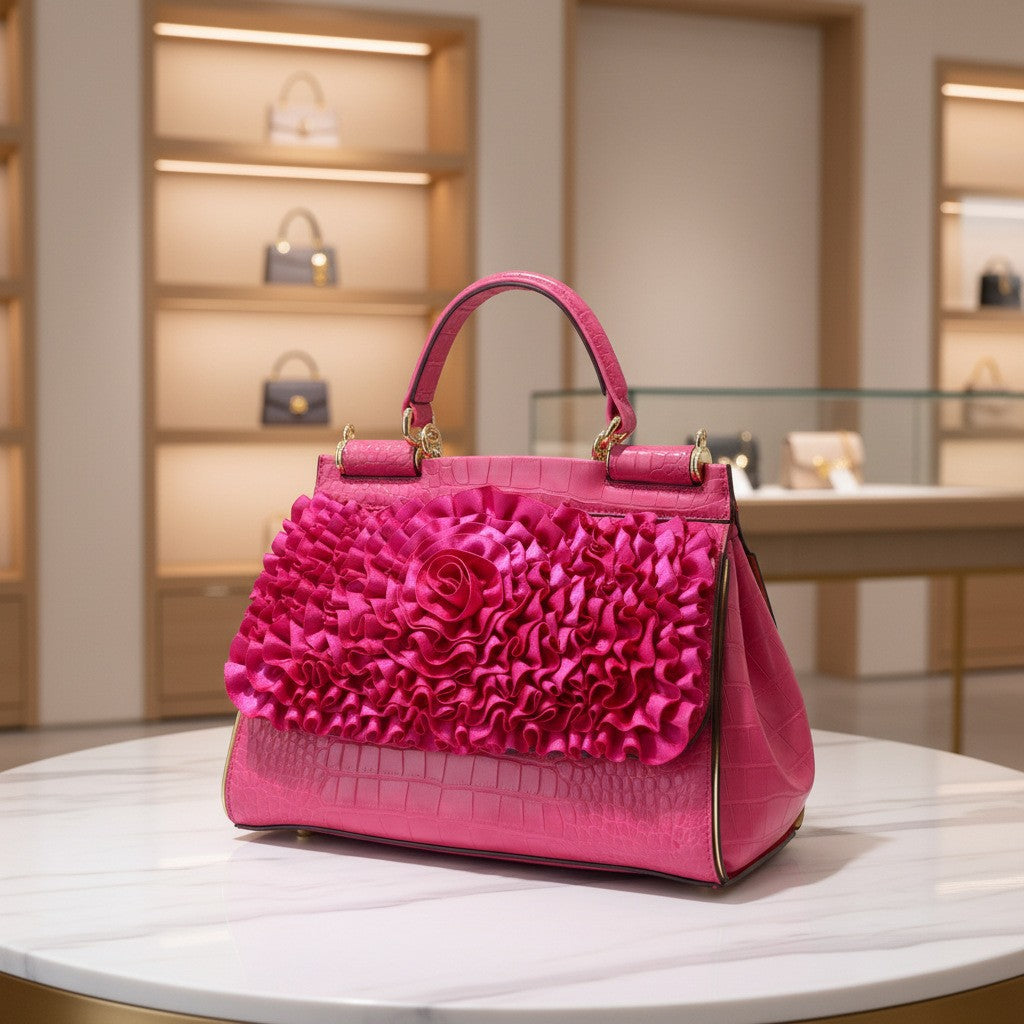 fashion designer handbag for women flower ladies bag
