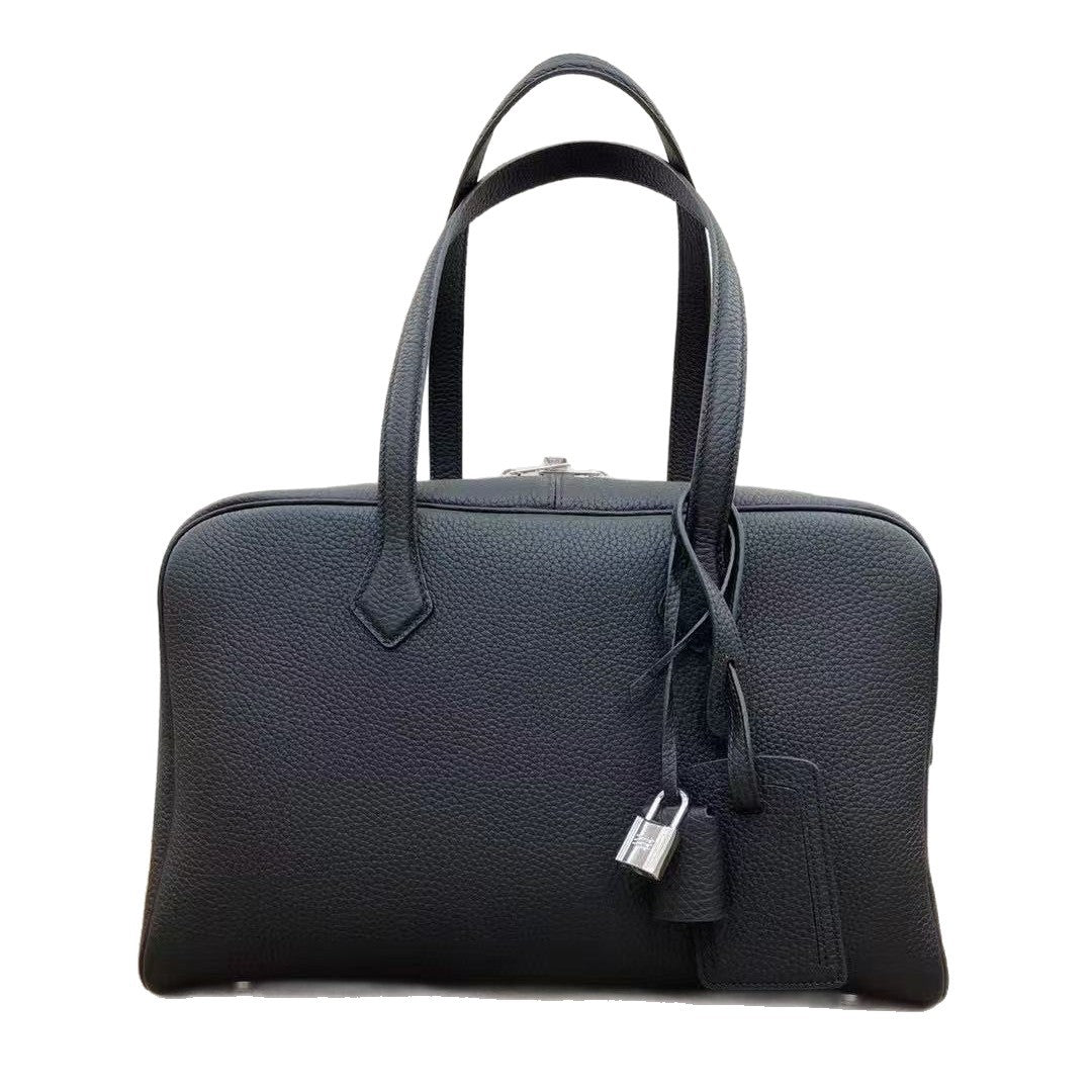 Genuine Top Layer TC Cowhide Victoria Bowling Pillow Bag for Women, 2025 New Top Handle Shoulder Crossbody Purse, Trendy Casual Handbag for Ladies