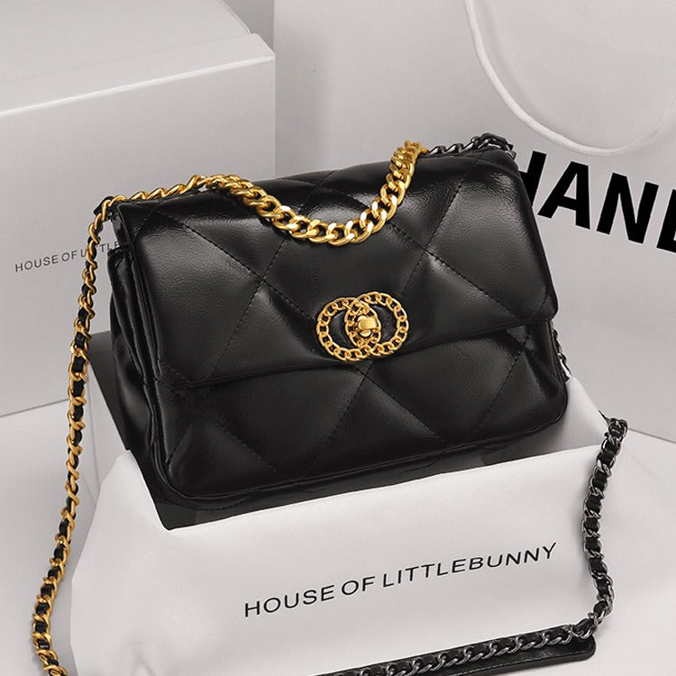 Chanel-Style Quilted Chain Shoulder Cross-Body Bag for Women | High-End Niche Designer Handbag with Timeless Diamond Stitching & Versatile Everyday Appeal