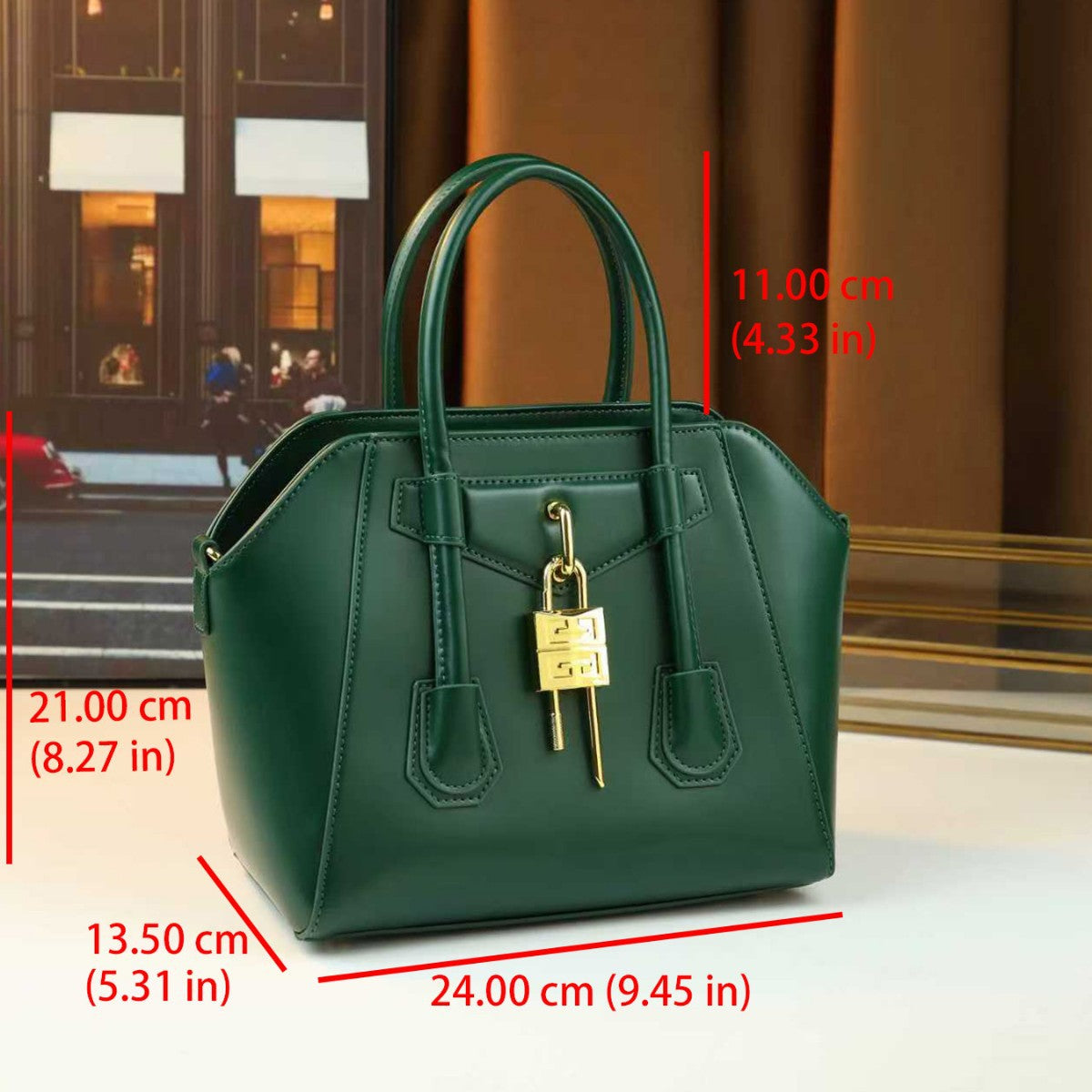 Metal Lock Boston Bag for Women 2026 New Light Luxury Large Capacity Top Handle Shoulder Crossbody Purse with Designer Hardware Accent