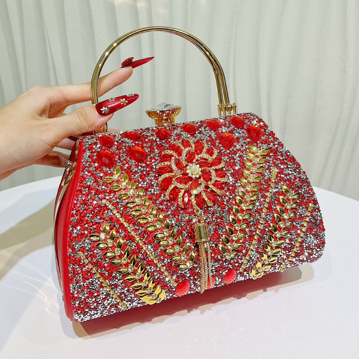 Genuine Leather Plaid Shell Handbag for Women, New Versatile Large Capacity Top Handle Shoulder Crossbody Purse, Trendy Bag for Ladies