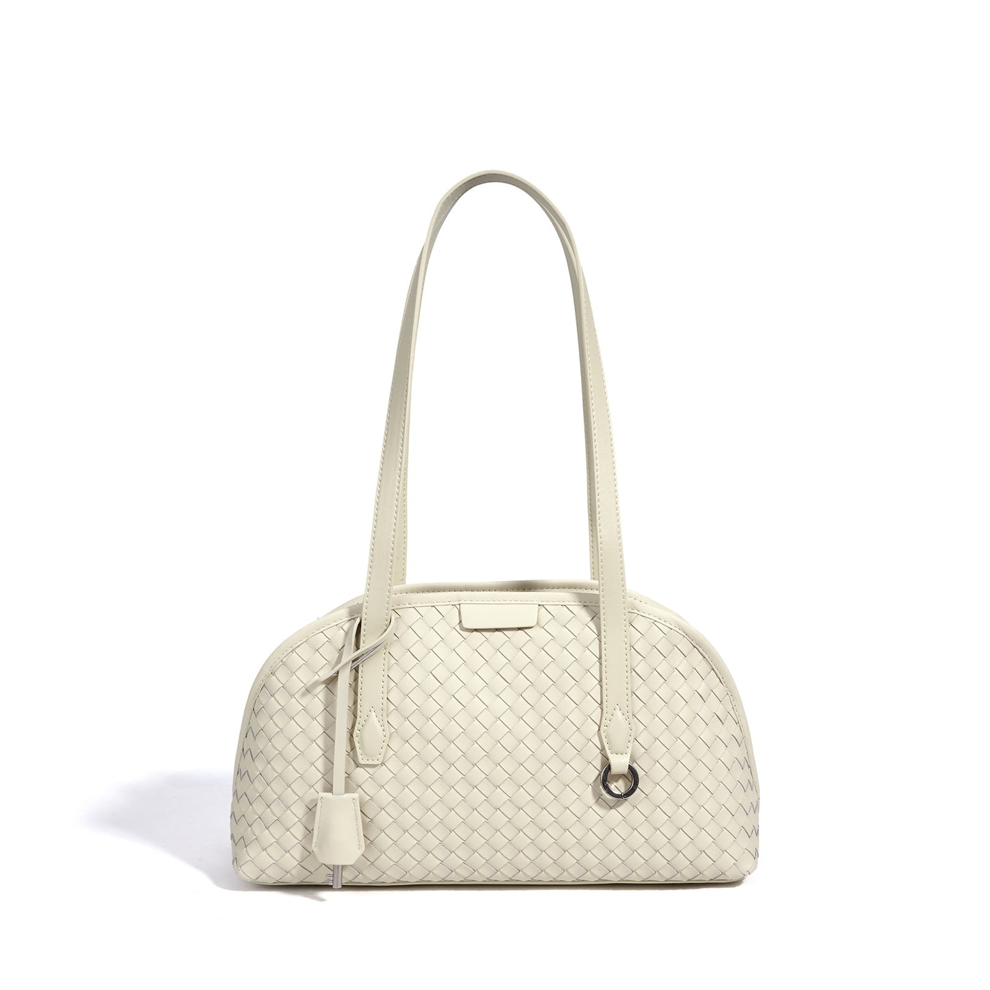 New Classic Handwoven Boston Bag, Large Capacity Commute Shoulder Underarm Top Handle Purse, Niche Designer Bag for Women