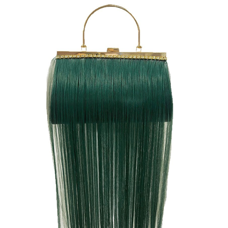 Chic Tassel Rhinestone Embellished Evening Bag for Women, A Sparkly Chain Top-Handle Crossbody Shoulder Handbag Perfect for Banquets Parties & Special Occasions