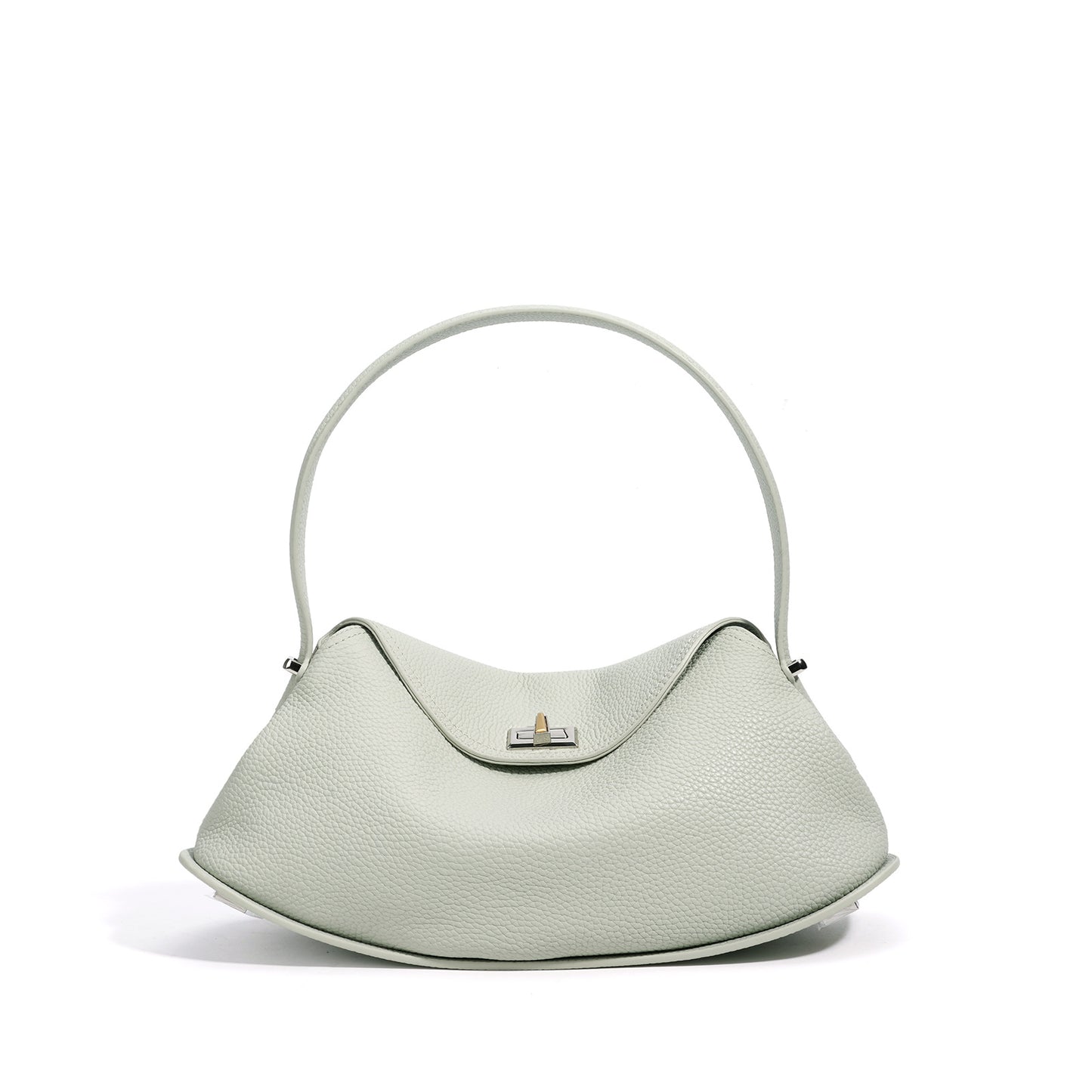 Bestseller Pebbled Leather Versatile Shoulder Bag, Top Layer Cowhide Underarm Top Handle Purse, Fashionable Commute Crossbody Handbag for Women