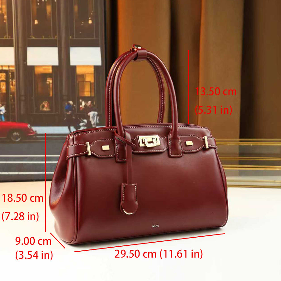 Chic Soft Leather Birkin-Inspired Tote Bag for Women, Premium Multi-Color Handbag with Versatile Commuter Design, Perfect for Work & Everyday