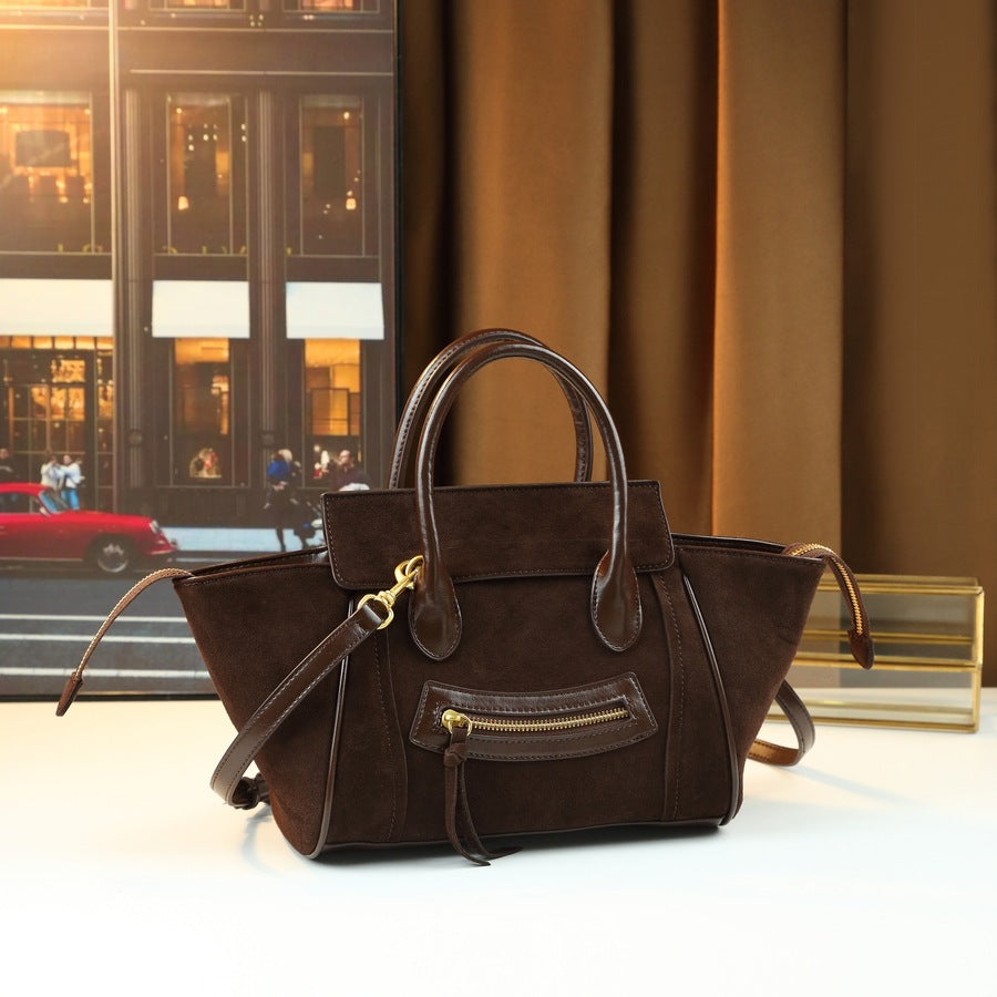 Smiley Face Wing Tote Bag for Women Large Capacity Shoulder Crossbody Handbag, Playful Fun Purse with Unique Wing Silhouette