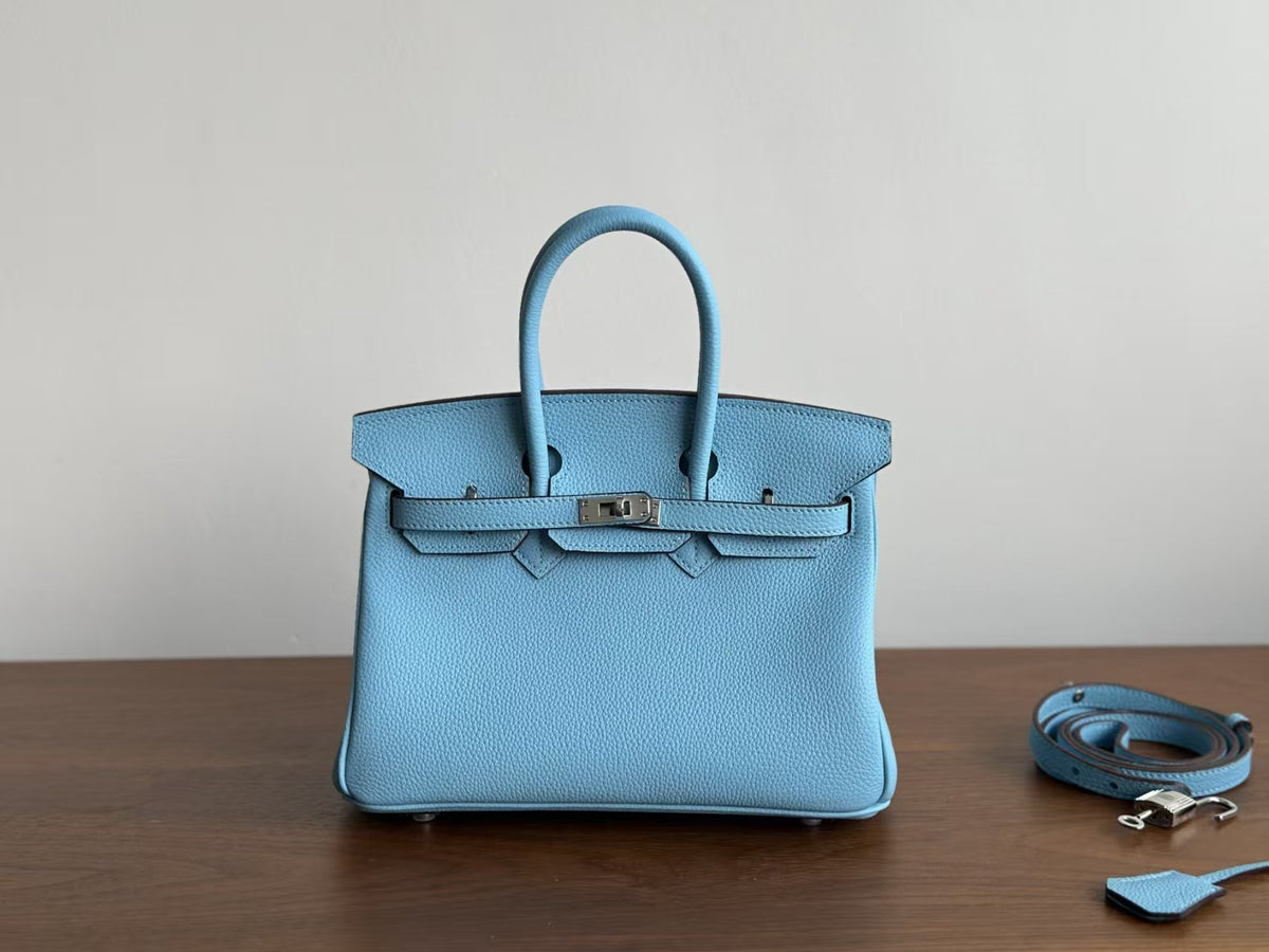 Genuine Togo Pebbled Leather Birkin-Kelly Style Bag for Women, New Large Capacity Classic Shoulder Crossbody Top Handle Purse, Premium Handbag for Ladies