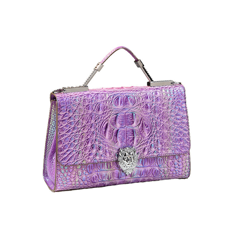 Croc-Embossed Large-Capacity Crossbody Tote Bag for Women – Versatile Shoulder Handbag with Premium Finish, Stylish Handmade Purse for Everyday Elegance