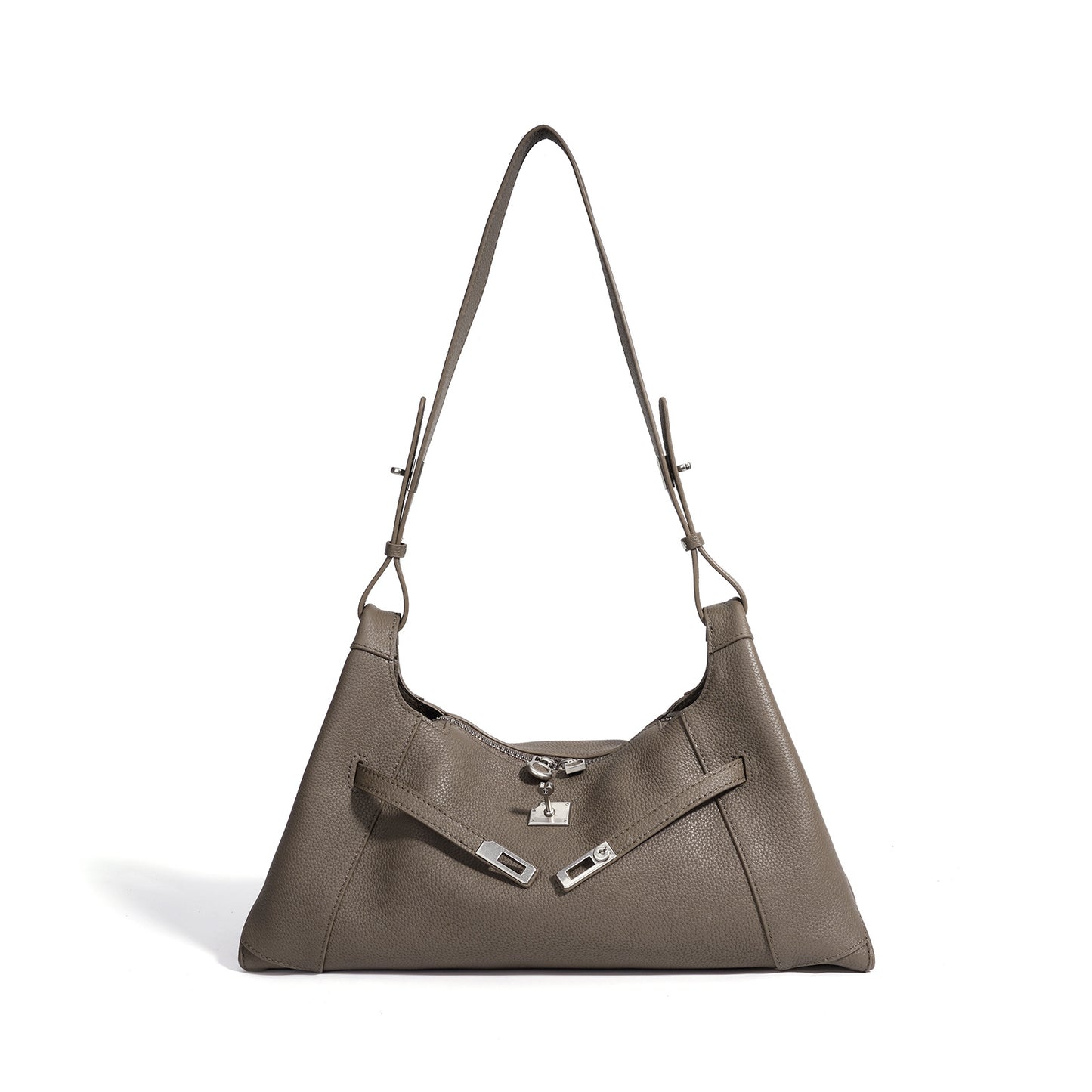 Summer Versatile Genuine Leather Underarm Bag, Premium Shoulder Crossbody Tote, Niche Korean Style Commute Handbag for Women