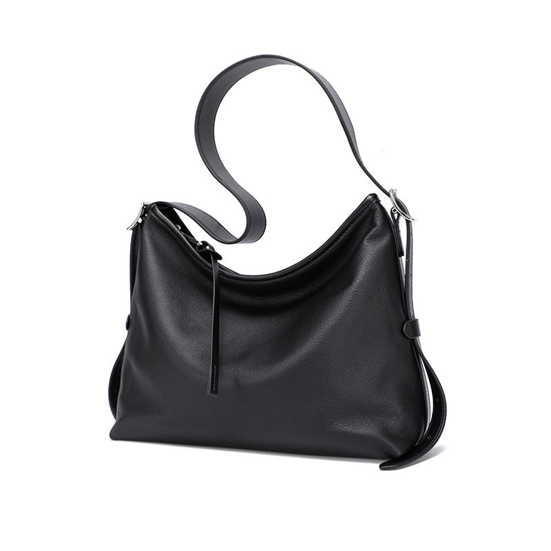 Slouchy Underarm Tote Bag for Women Large Capacity Genuine Leather Shoulder Handbag, Bestselling Trendy Purse with Relaxed Effortless Style