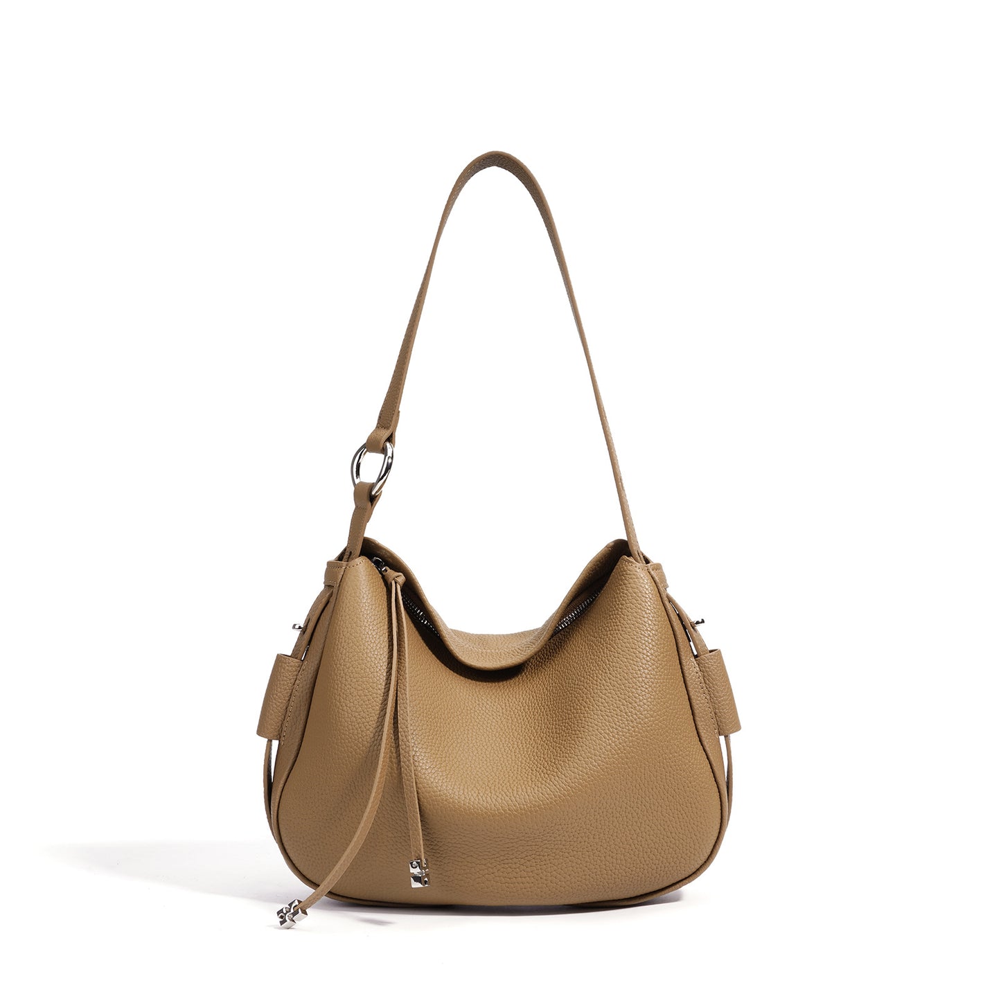 Genuine Top Layer Cowhide Underarm Bag for Women, Niche Fashionable Versatile Shoulder Crossbody Top Handle Purse, Premium Commute Handbag for Ladies