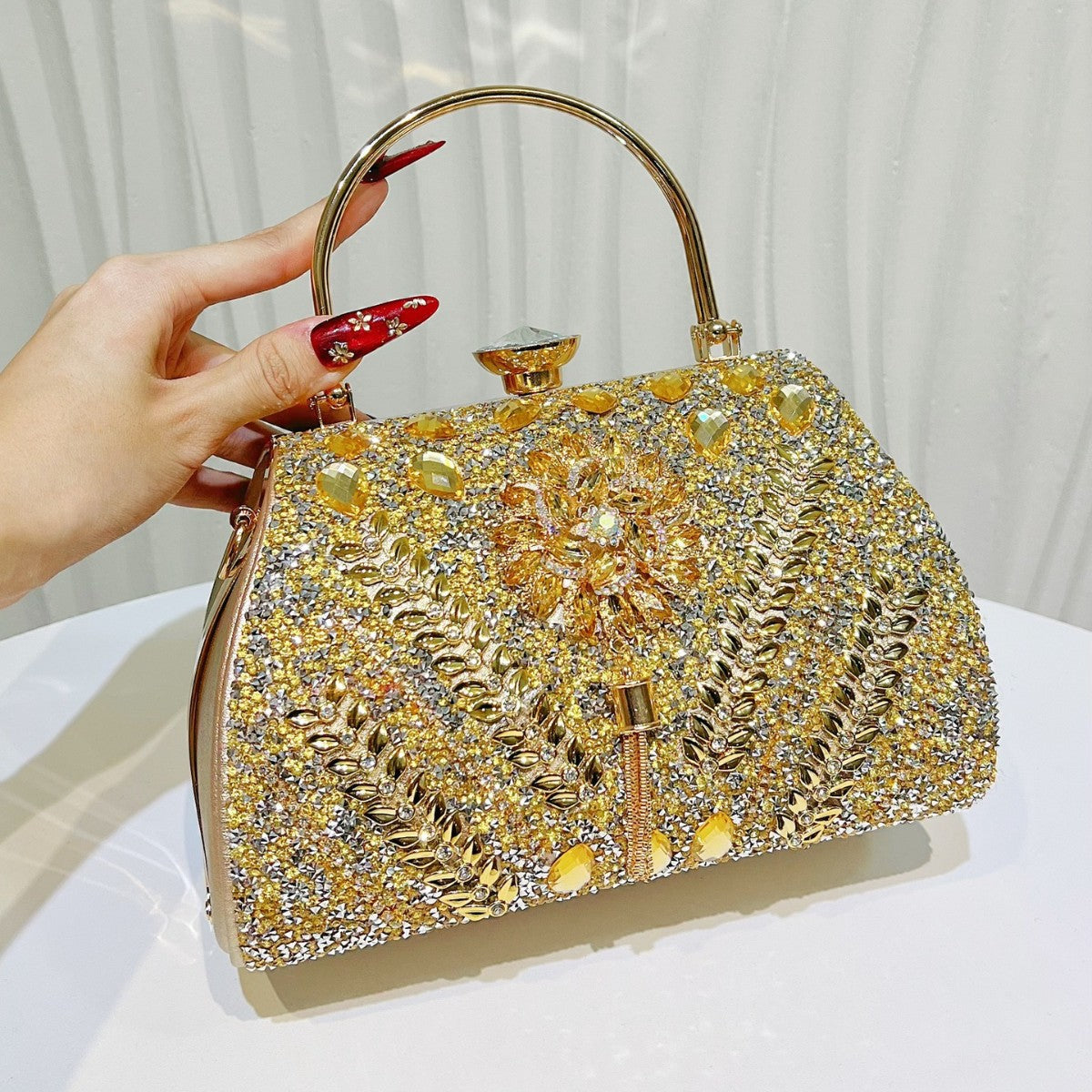Genuine Leather Plaid Shell Handbag for Women, New Versatile Large Capacity Top Handle Shoulder Crossbody Purse, Trendy Bag for Ladies