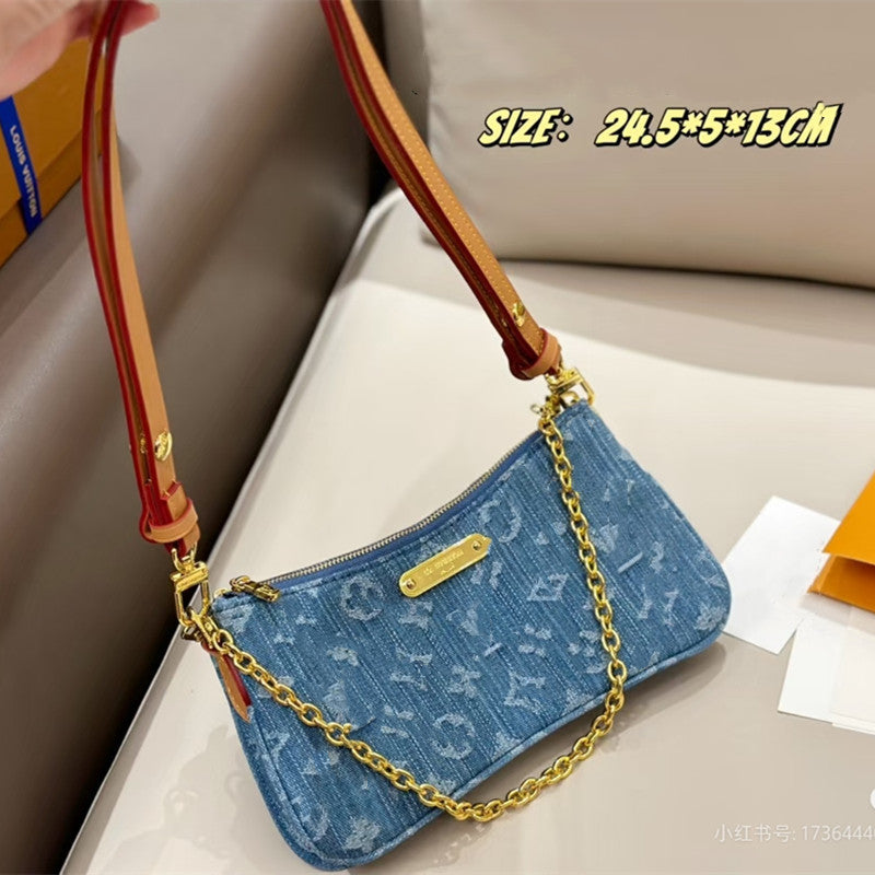 Genuine Leather Twin Mahjong Clutch Bag for Women Multi-Compartment Large Capacity Wristlet Shoulder Handbag with Versatile Style