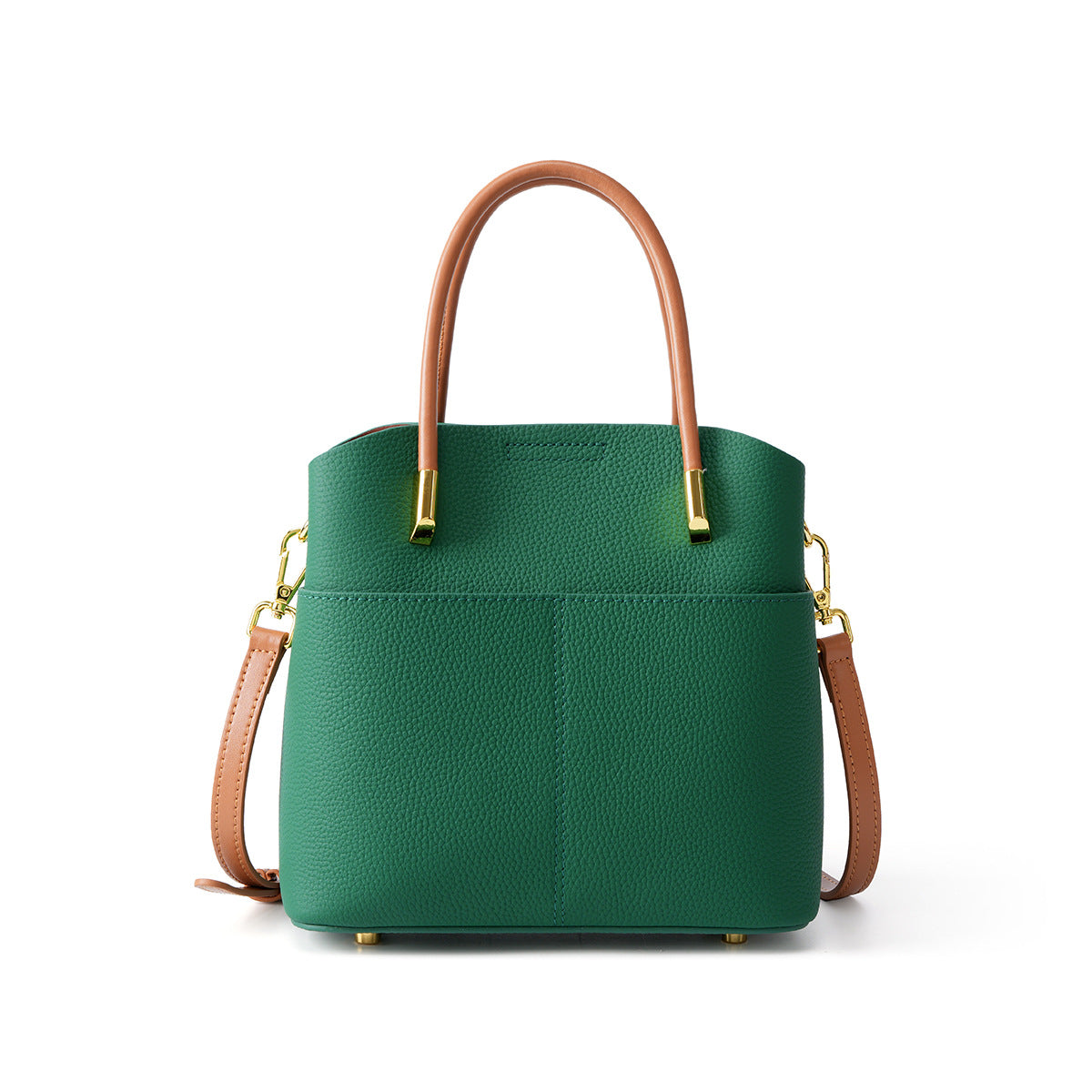 New Premium Top Layer Cowhide Bucket Bag, Stylish Niche Crossbody Shoulder Purse, High-End Office Handbag for Women