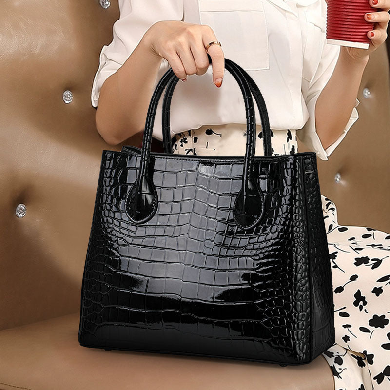 Genuine Cowhide Large Capacity Handbag for Women, New Arrival Fashionable Premium Crossbody Top Handle Purse, Fall Winter Everyday Bag for Ladies