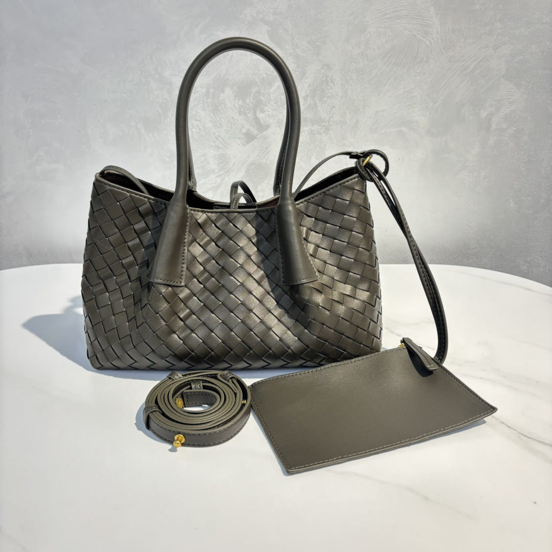 Genuine Leather Shoulder Crossbody Bag for Women, New Simple Fashionable Commute Purse, Versatile Everyday Work Bag for Ladies