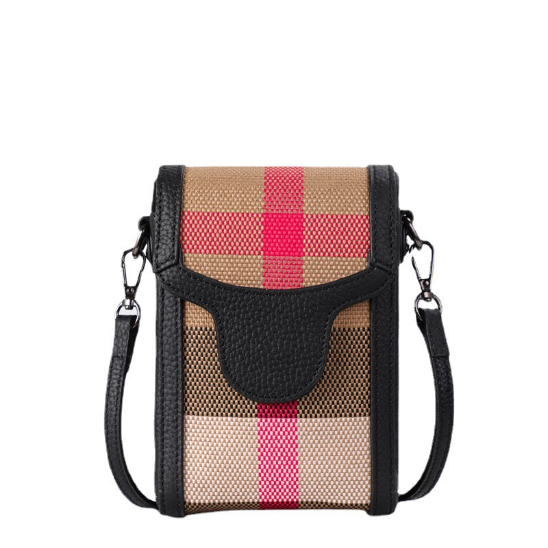 New Summer Mini Canvas Phone Crossbody Bag, Lightweight Small Pouch Fits Cell Phone, Perfect Casual Daypack for Women