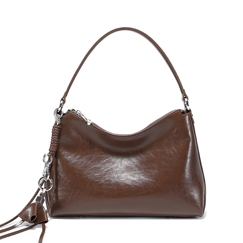 Genuine Leather Suede Tote Bag for Women Vintage Stylish Large Capacity Shoulder Handbag with Soft Premium Texture
